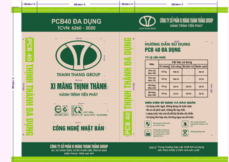 Xi măng Thịnh Thành PCB 30